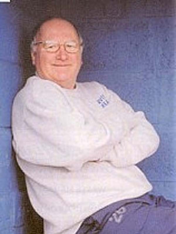 Dunky Black in the Dugout at Irvine Meadow