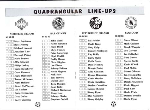 2001 Squads
