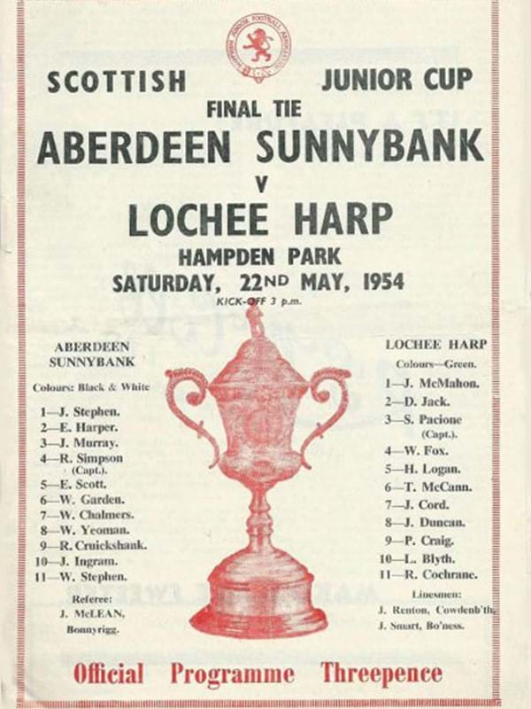 1954 Cup Final Programme